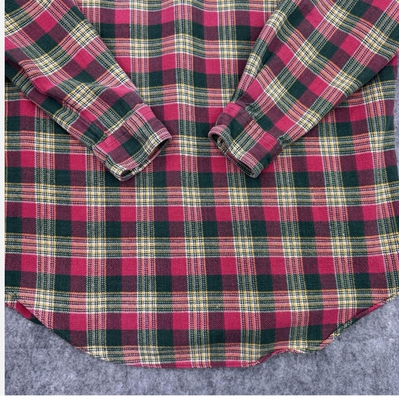 RRL Double RL Shirt Mens Medium Red Plaid Fannel Thick Workshirt Ralph Lauren - Picture 10 of 13